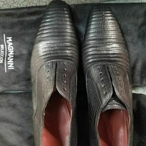 Magnanni lizard skin shoes